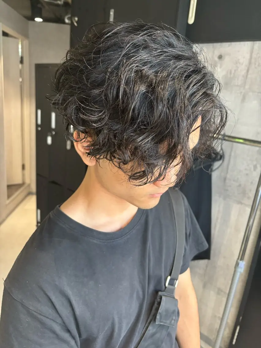 パーマ メンズ メンズパーマ スパイラルパーマ カット パーマ トリートメント _WHITE / KENTOのヘアスタイル