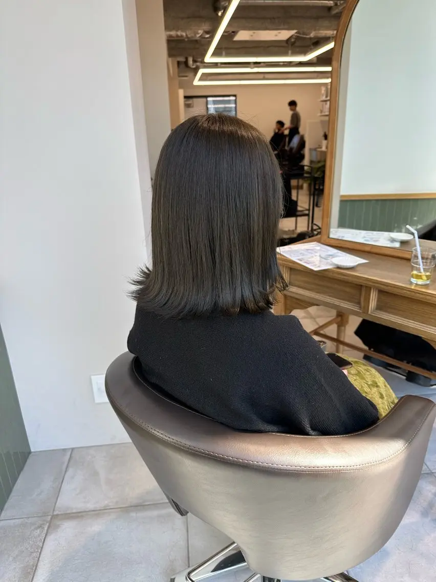 ミディアム カラー キッズ ヘアカラー トリートメント オトナヘア🌸 harukaのヘアスタイル