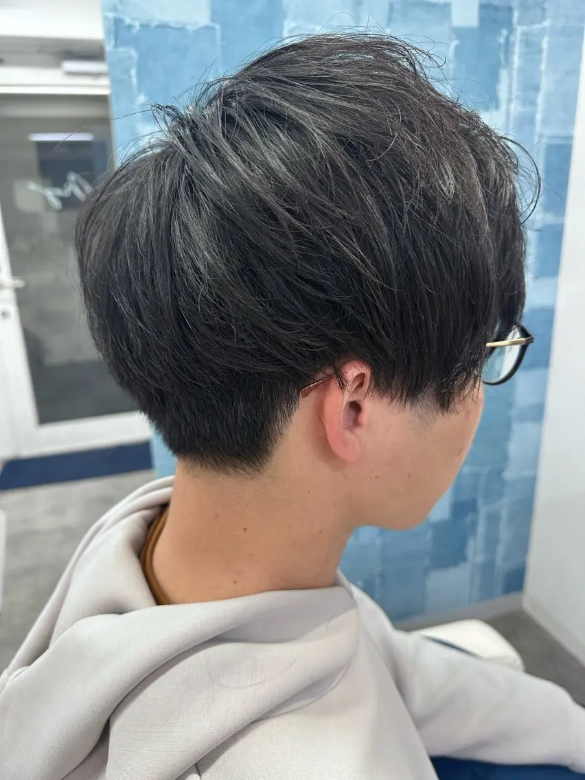 メンズ マッシュ メンズパーマ ツーブロック カット Noyヨシモト ヒロトのヘアスタイル