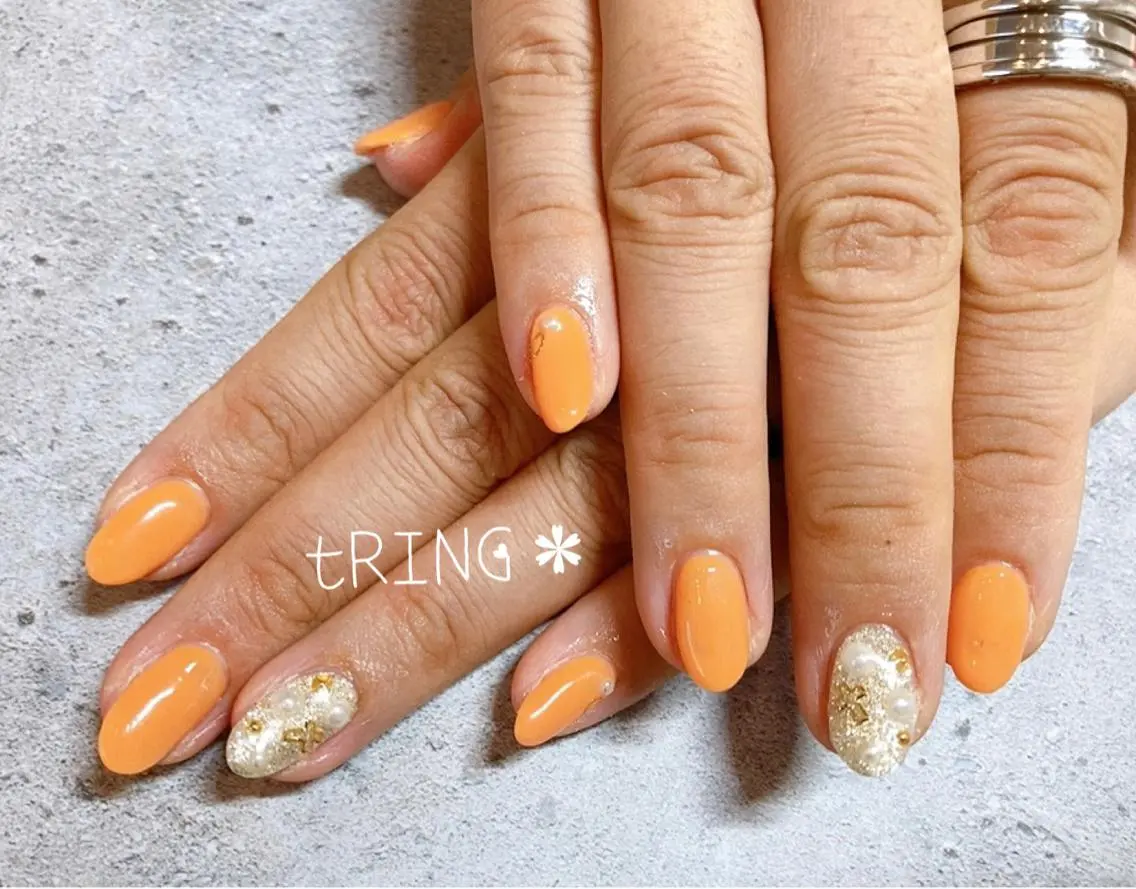 ネイル ハンドネイル tRING* しいの木台のネイルデザイン