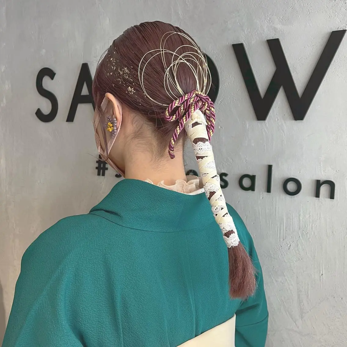 ロング カラー パーマ ヘアアレンジ 着付け yukimi .のヘアスタイル