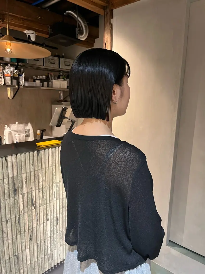 ショート ボブ カット 三浦 ふたばのヘアスタイル
