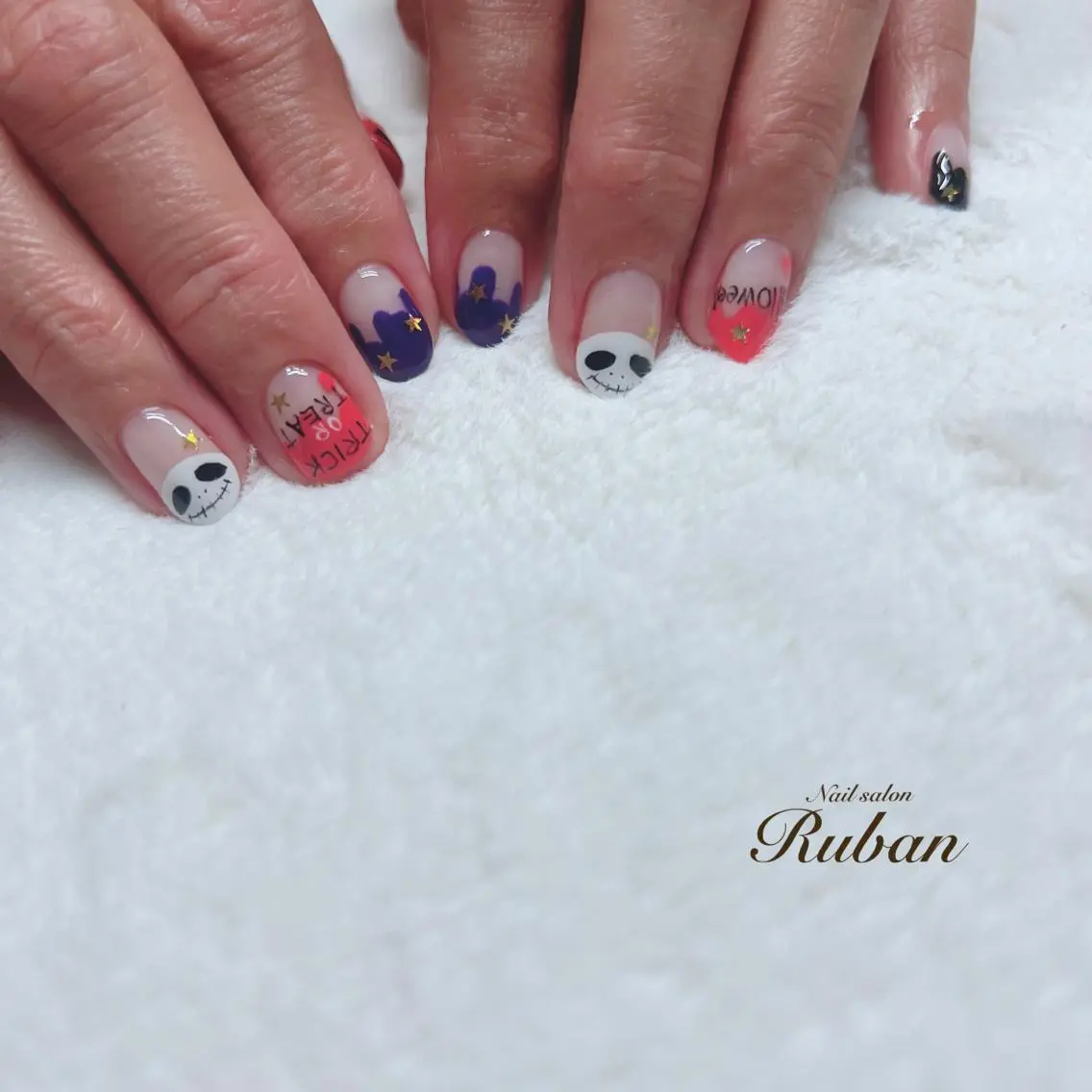 ネイル ハロウィン Nail salon Rubanのネイルデザイン