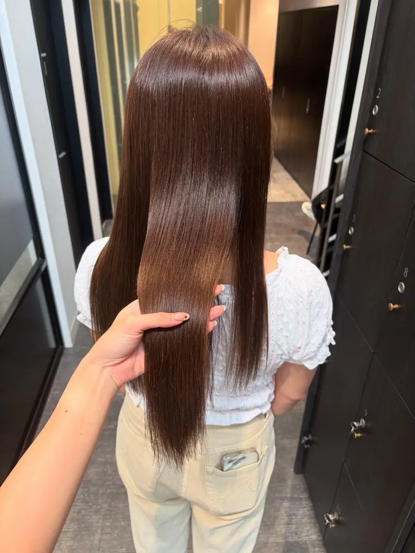 ロング カット ヘアカラー mao | 柔らか艶カラー🫧のヘアスタイル