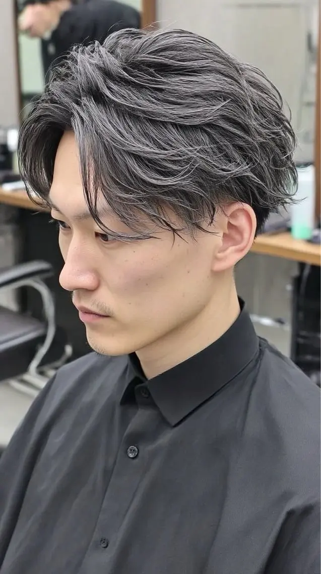 ショート カラー メンズ ヘアカラー 🍒モテ暖色カラー × うる艶✧ ゆなのヘアスタイル