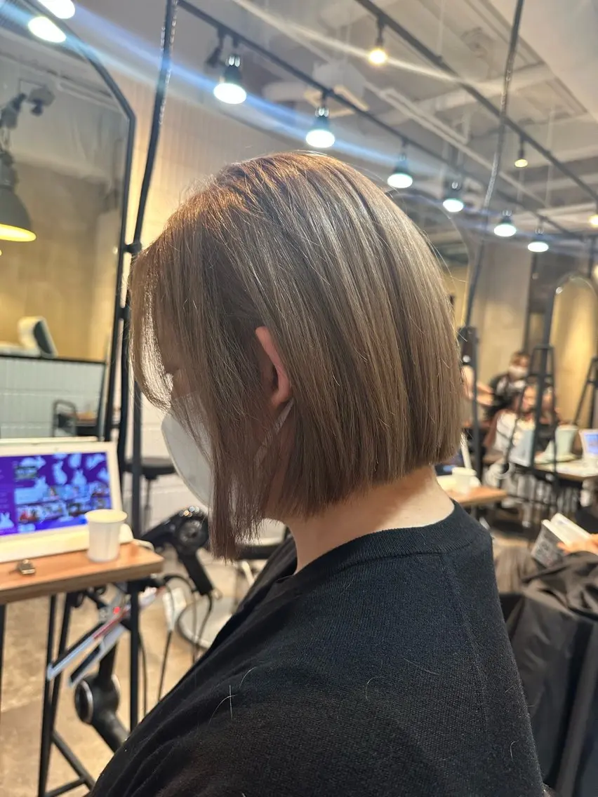 ミディアム カラー ヘアカラー 枚方駅〜徒歩５分✨ 美髪作り✨元木涼介のヘアスタイル