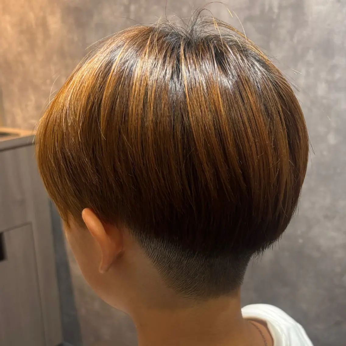ショート メンズ カット 縮毛矯正 松尾 叶恋のヘアスタイル
