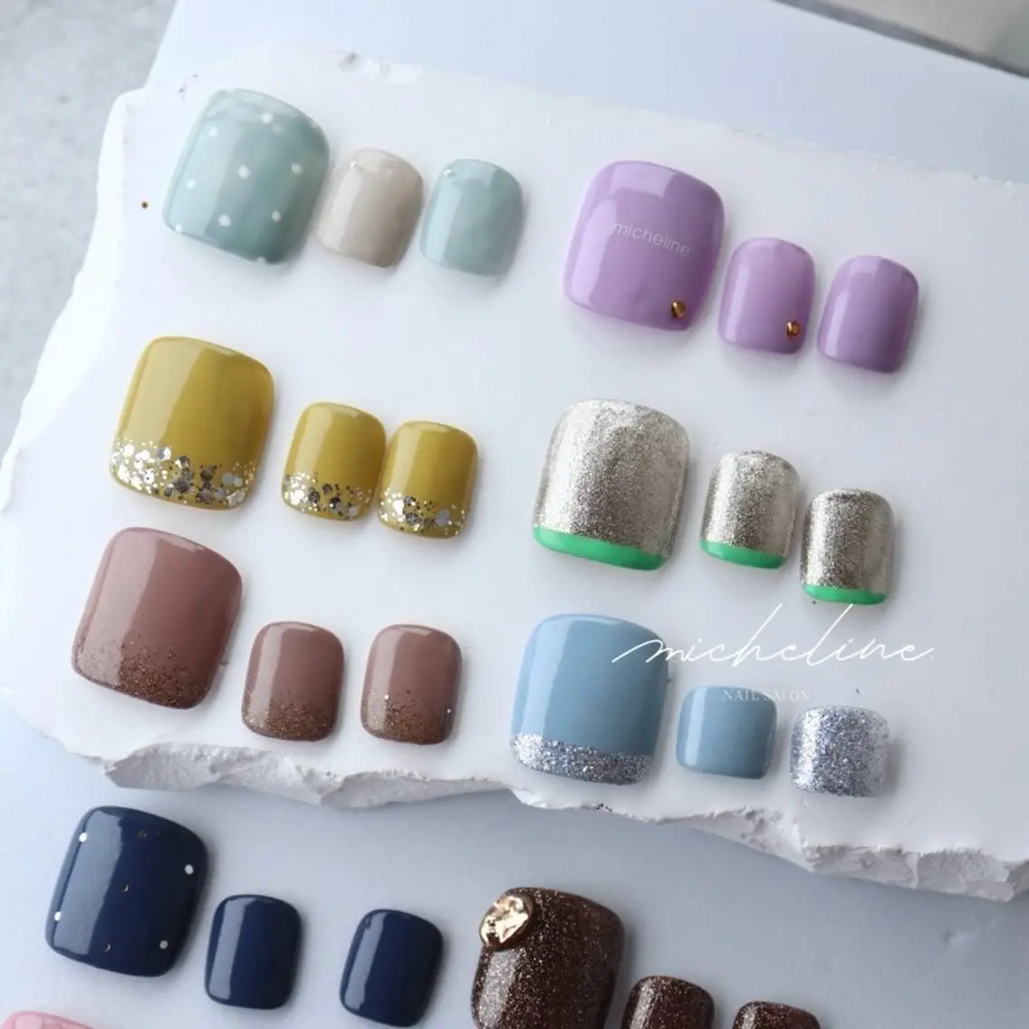 ネイル アートネイル フットネイル micheline. りさのネイルデザイン