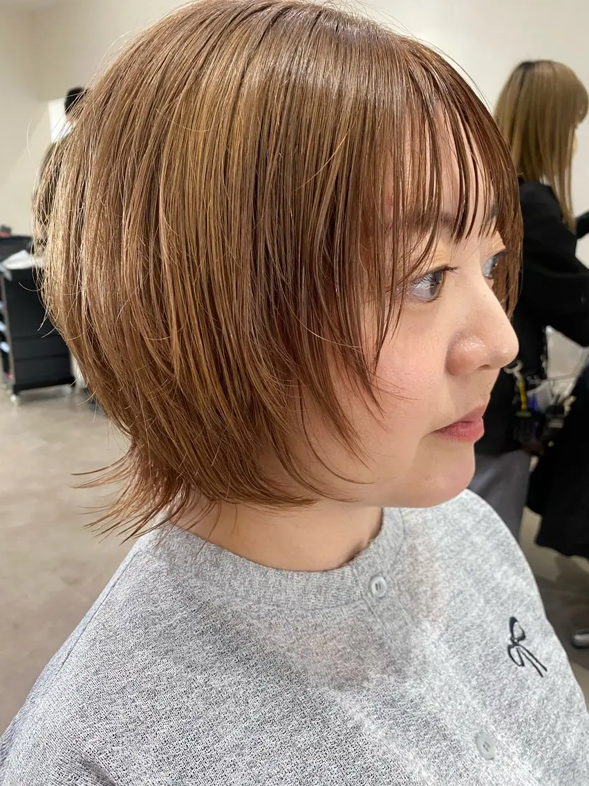 ショート ボブレイヤー ボブ レイヤーカット カット 韓国風hair💕 Kanonのヘアスタイル