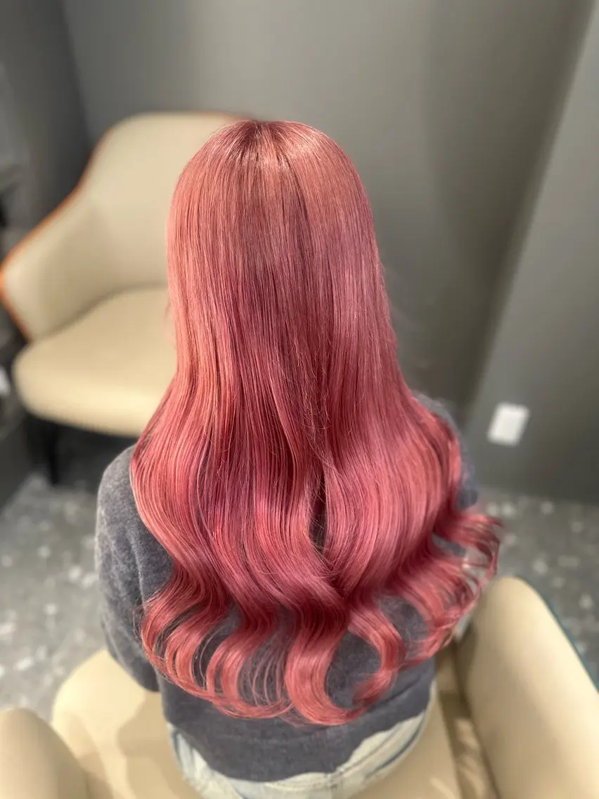ロング カラー ヘアカラー 🎀ちゃんりお🎀 /ブリーチなしカラーのヘアスタイル