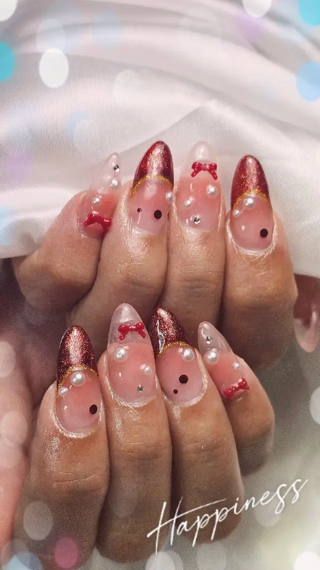 スカルプチュア 長さだし+持ち込みアートの写真