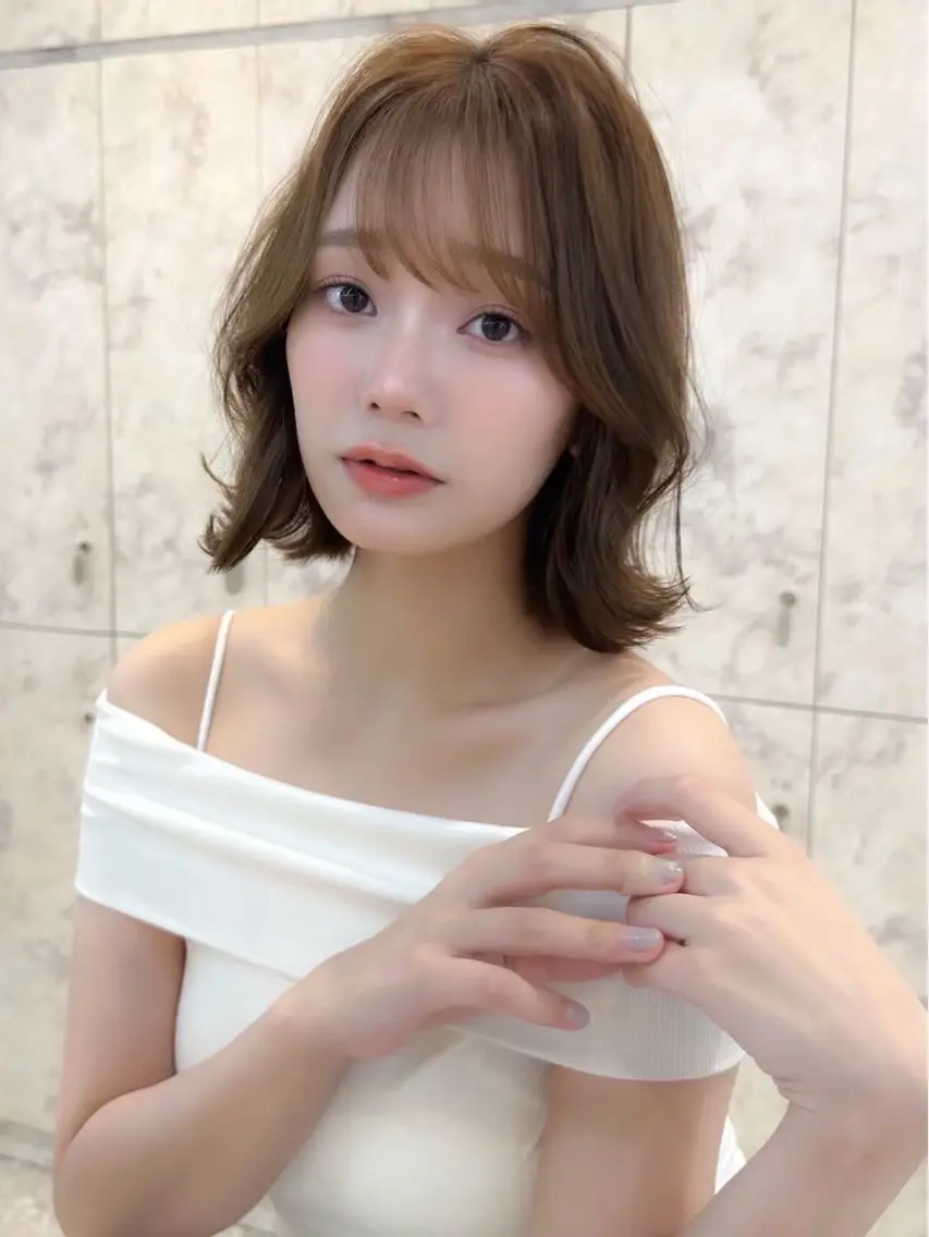 ショート ボブ 新宿/韓国ヘア kurea🎀のヘアスタイル