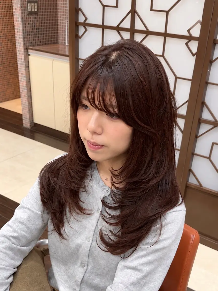 ロング カット レイヤー職人・ 似合せ美容師そうまのヘアスタイル