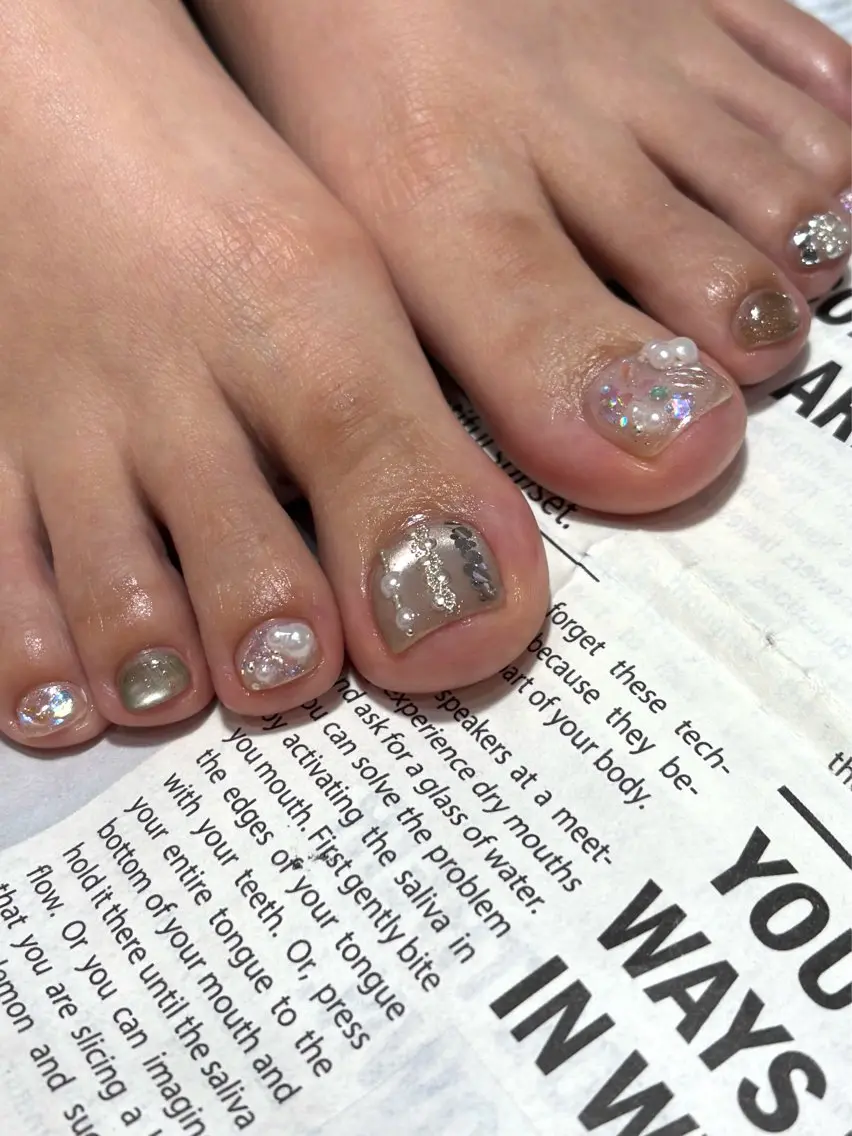 ネイル フットネイル M.wish太田川店 💅🏼Arisaのネイルデザイン