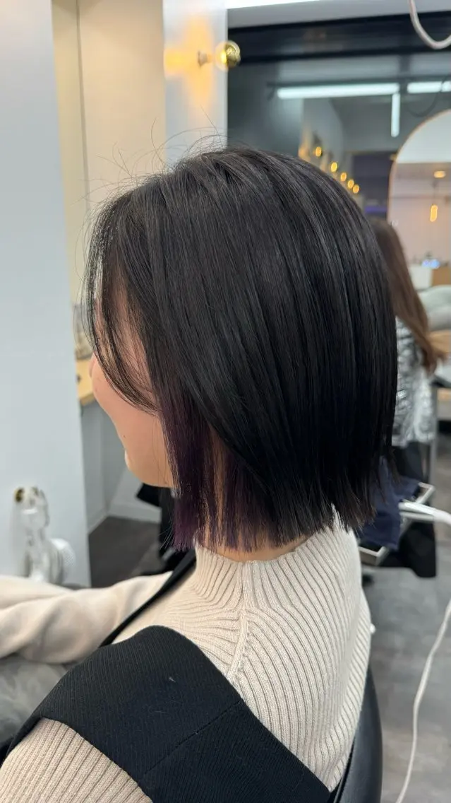 ショート カラー カット ヘアカラー トリートメント WISTERIA P LUS1 ikumiのヘアスタイル