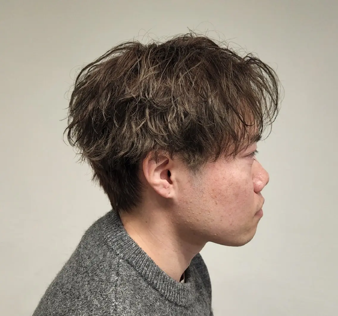 ショート パーマ メンズ 【イケメン風パーマ】 SHOFYのヘアスタイル