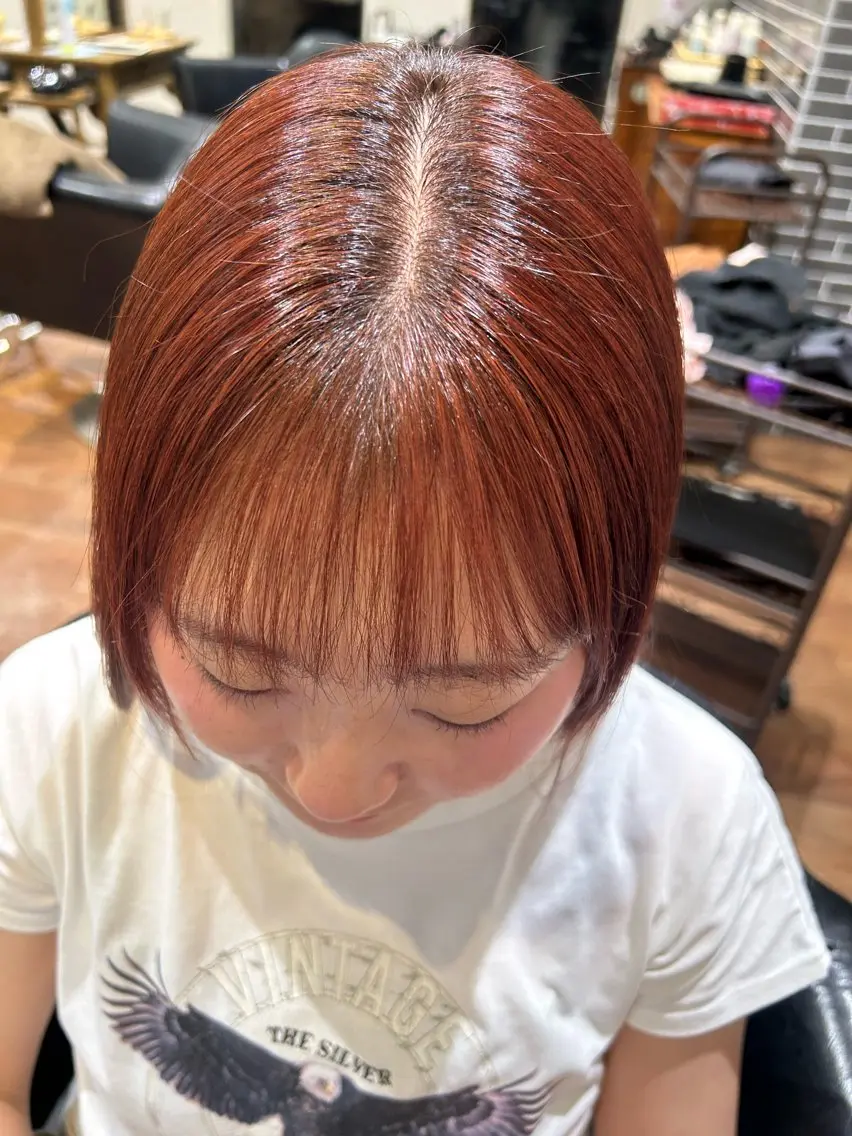 セミロング 縮毛矯正 カット 縮毛矯正 佐川 絢のヘアスタイル