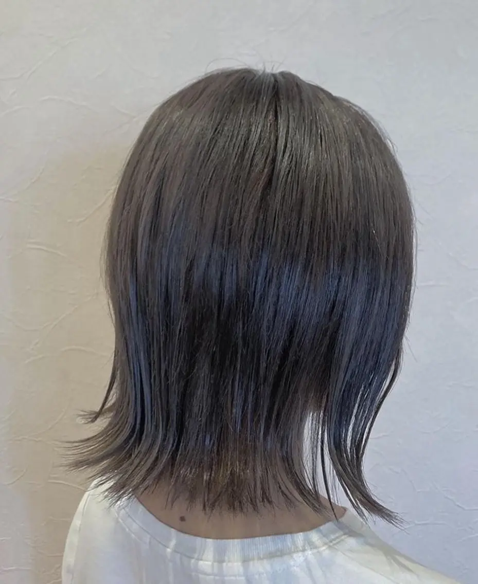 Wカラー(ブリーチあり、なし)の写真