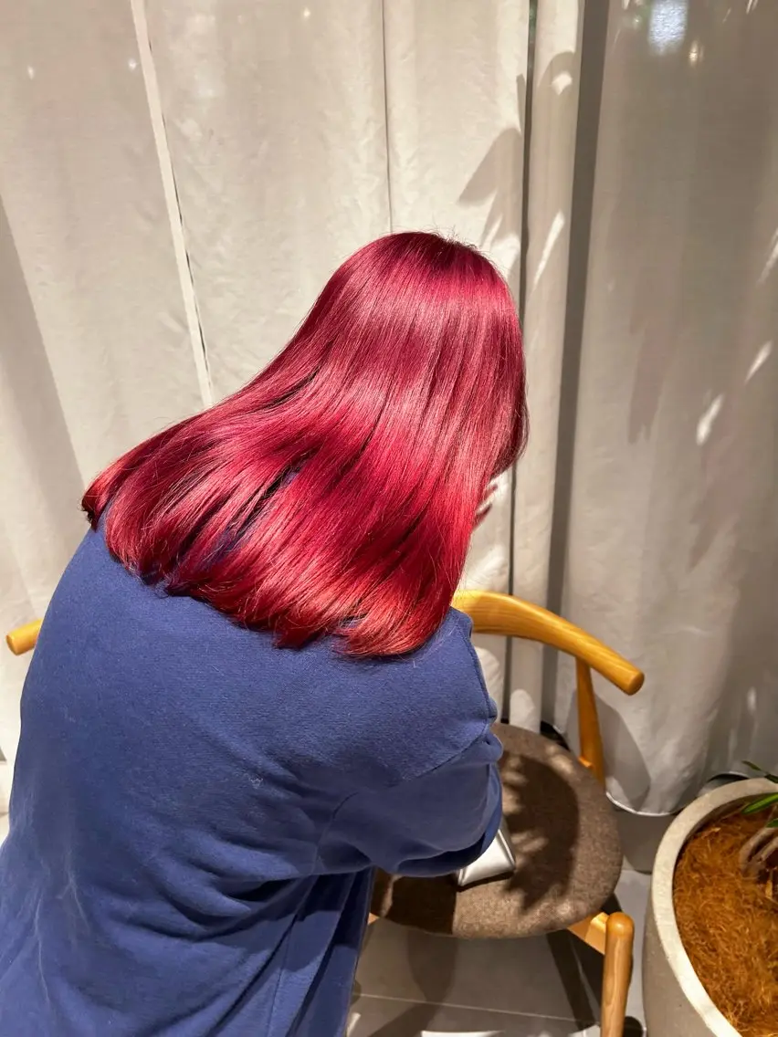 ロング カラー ブリーチ ピンクカラー ヘアカラー トリートメント ヘアセット 垢抜け/レイヤー /艶カラー🪼風香のヘアスタイル