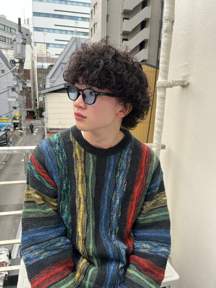 ミディアム カラー パーマ ヘアアレンジ メンズ ヘアカラー トリートメント 💎髪質改善特化💎 RUITOのヘアスタイル
