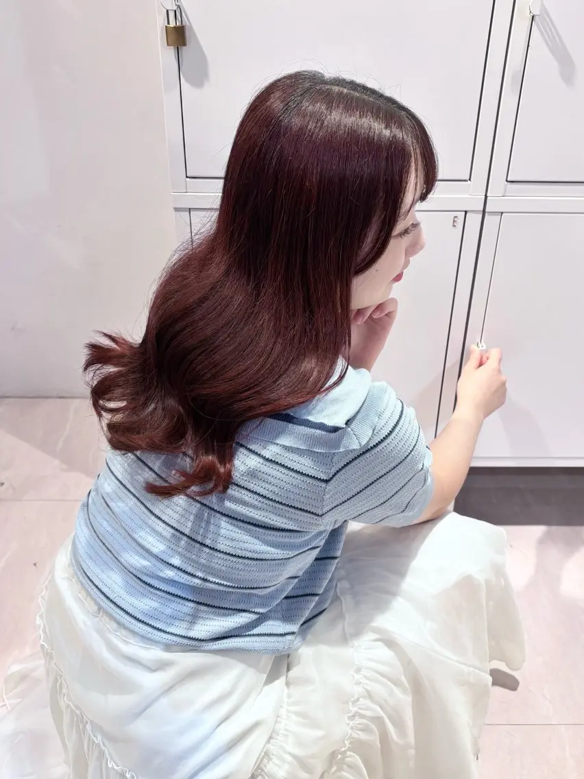 ミディアム ヘアカラー 大塚 美侑のヘアスタイル