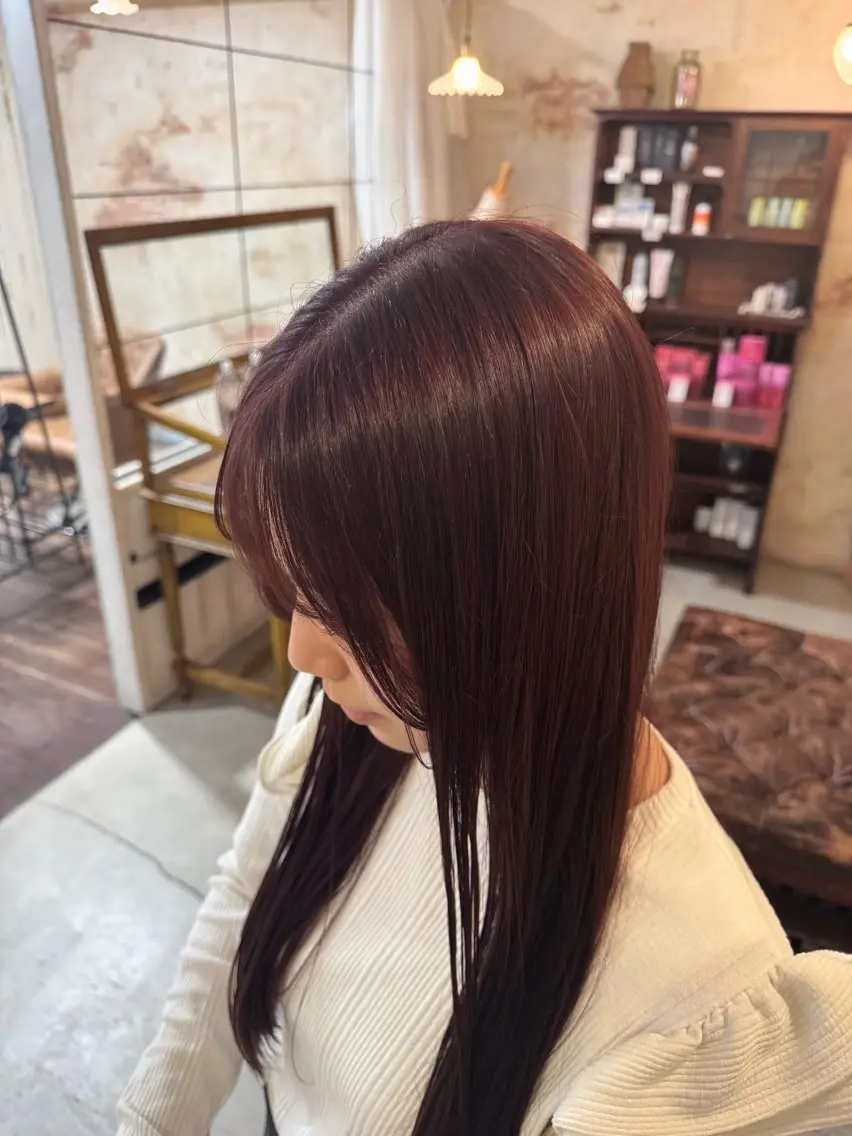 カラー ラベンダーカラー ラベンダーピンク ピンクカラー ヘアカラー トリートメント 菰田 愛輝のヘアスタイル