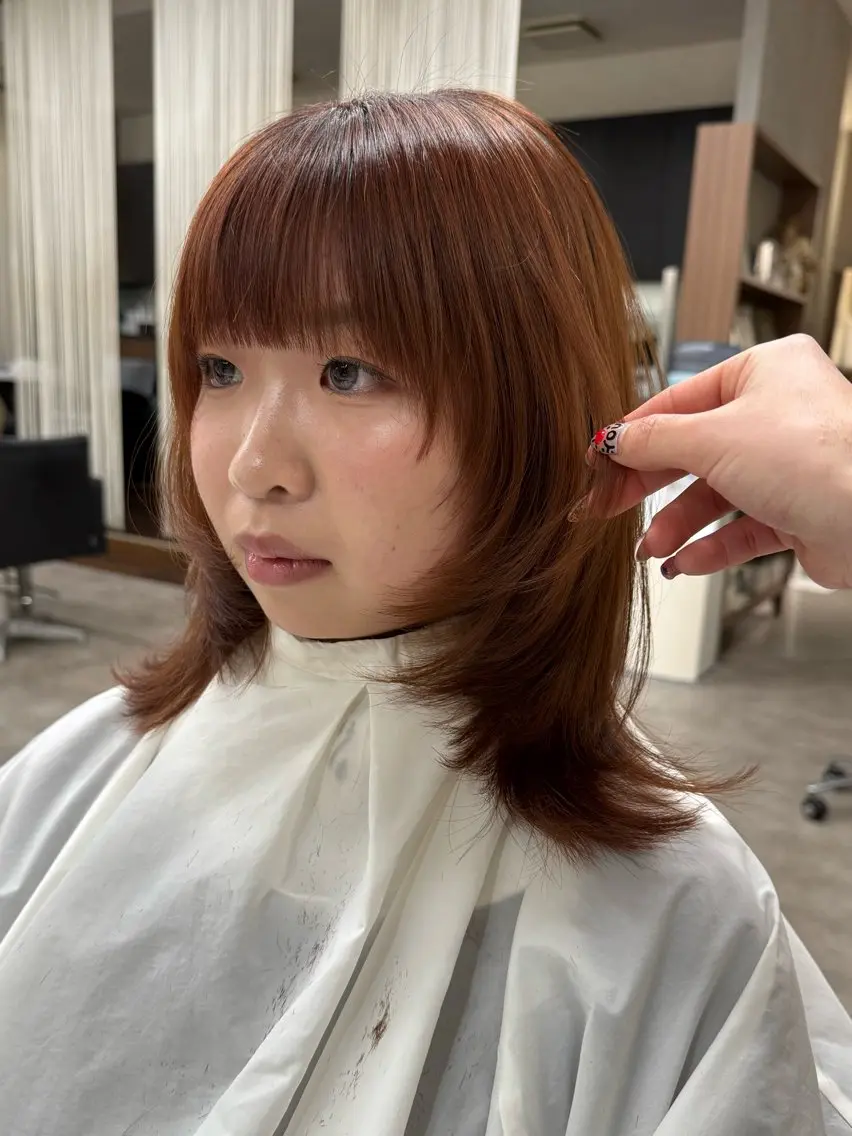 ミディアム ミディアムレイヤー レイヤーカット Daisy🎀【福岡 美容室】chiakiのヘアスタイル