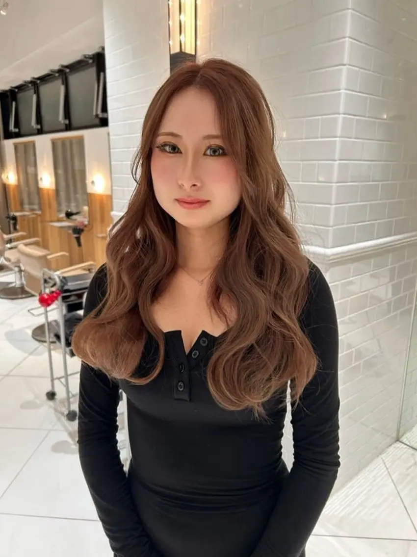 ロング カラー ベージュカラー ブリーチ 透明感カラー Manaka ☺︎のヘアスタイル