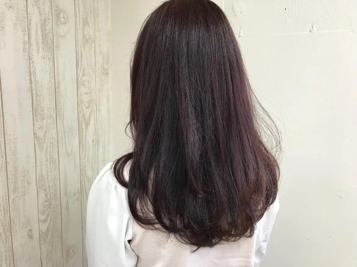 ロング カラー ヘアアレンジ アッシュ ピンクカラー ピンクアッシュ タナカ タクヤのヘアスタイル