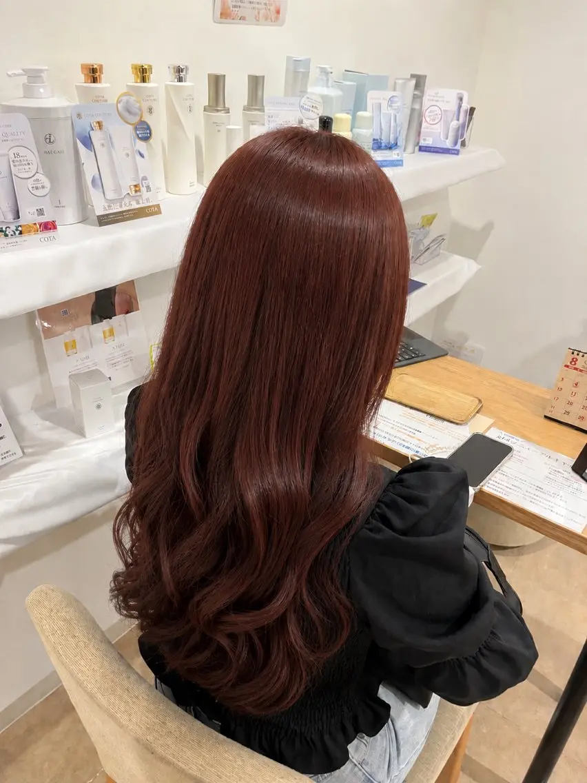 【再来の方限定】似合わせカット+髪質改善カラー+美髪エステLv1 ¥20,020▷▶︎▷¥18,238の写真