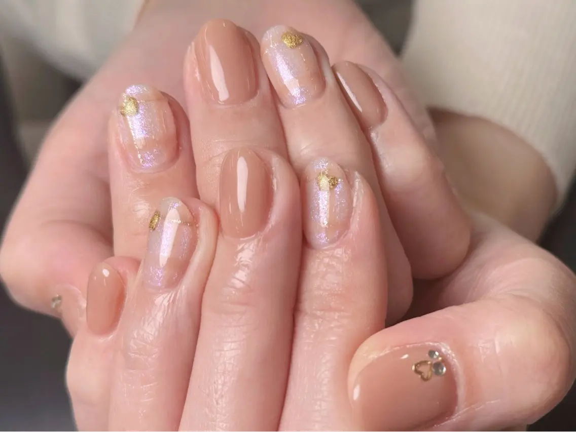 ネイル チークネイル 長さ出し フラッシュネイル フットネイル フレンチネイル ハンドネイル ハンドケア Nail&Eyela sh Nanaのネイルデザイン