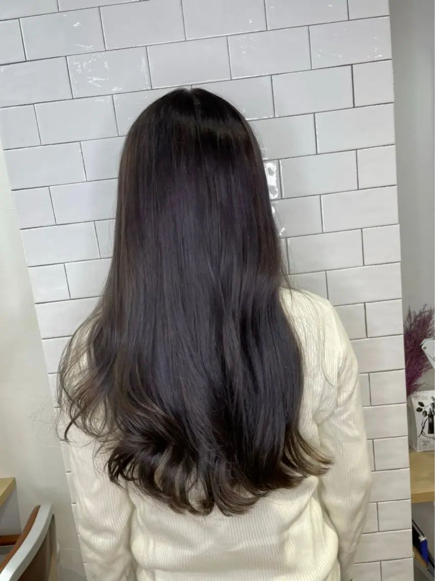 ロング カラー ダル 理佳レベッカのヘアスタイル