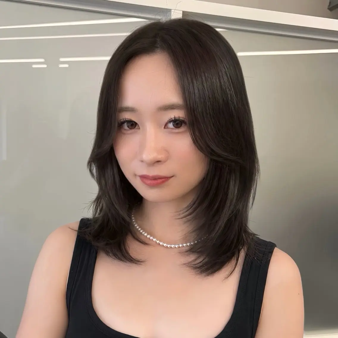 ミディアム ミディアムレイヤー 韓国風ヘア レイヤーカット カット ヘアカラー トリートメント 【レイヤー×透明感 カラー】mayaのヘアスタイル