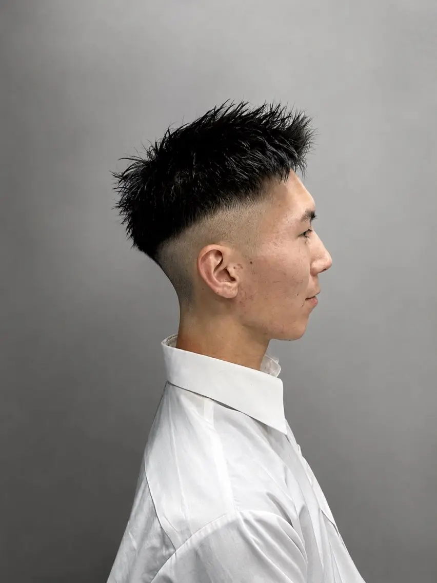 メンズ ビジネス フェードカット 刈り上げ モテ髪メンズパーマ ✂️こゆきのヘアスタイル