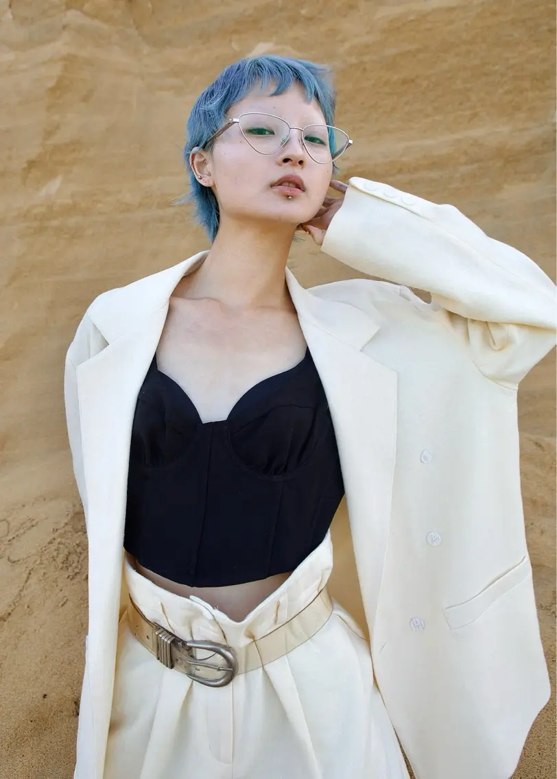 ショート ヘアカラー nessヤマサキ リュウタのヘアスタイル