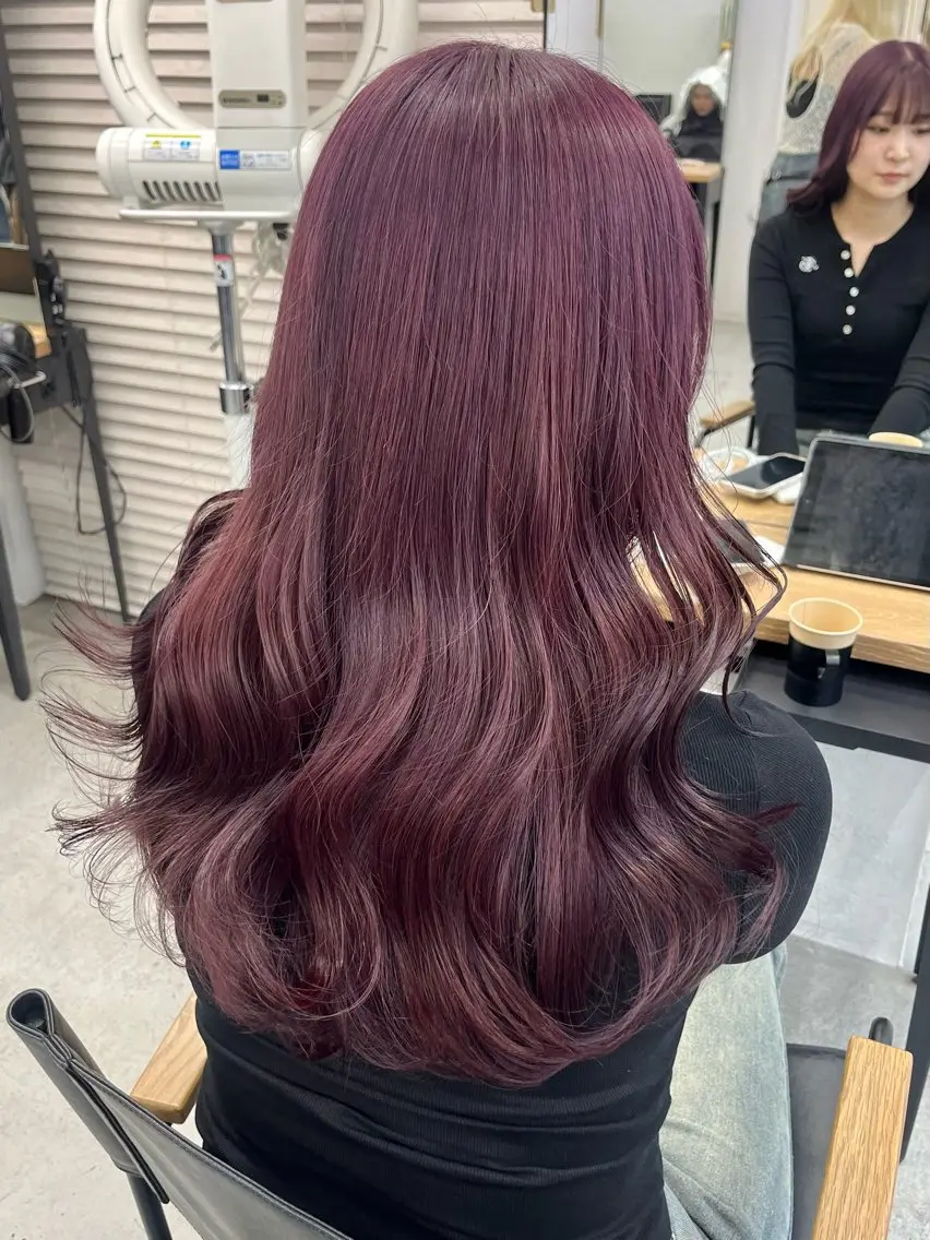 ロング カラー ヘアアレンジ ブリーチ ラベンダーカラー ピンクカラー ピンクラベンダー 🫧透明感カラー/ ナルハ🫧のヘアスタイル