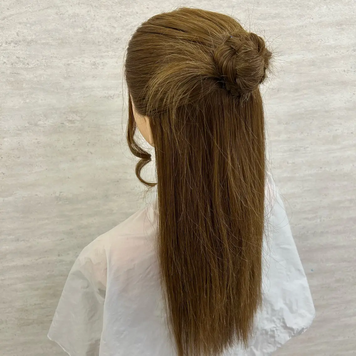 ヘアアレンジ ハーフアップ 武田 比奈のヘアスタイル