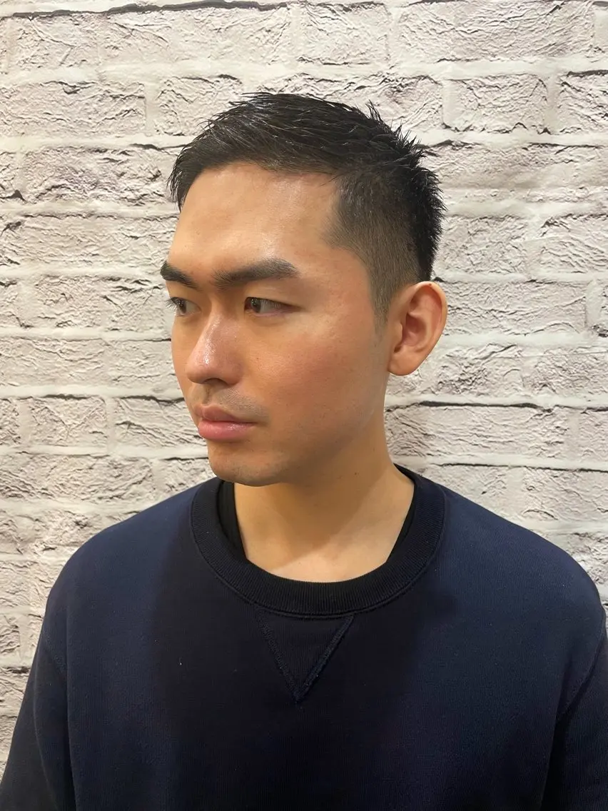 ショート メンズ 新崎 彩翔のヘアスタイル