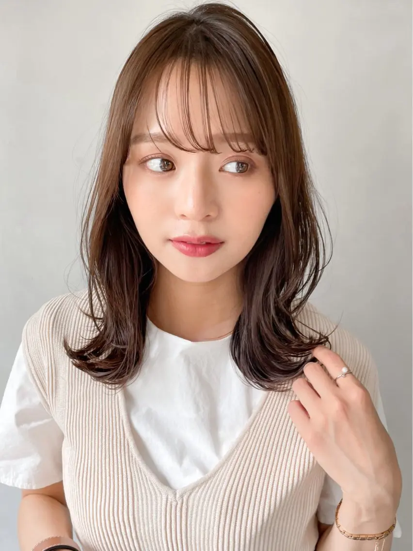 ミディアム カラー 【lyann表参道】 大内優衣のヘアスタイル