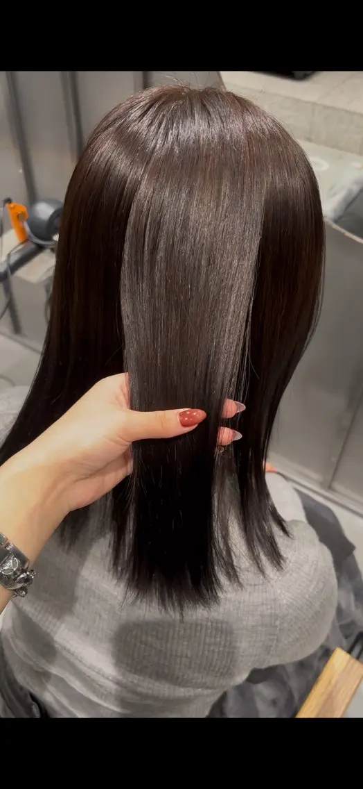 カラー ヘアカラー 🐈‍⬛JUMI /透明感カラー/🩶のヘアスタイル