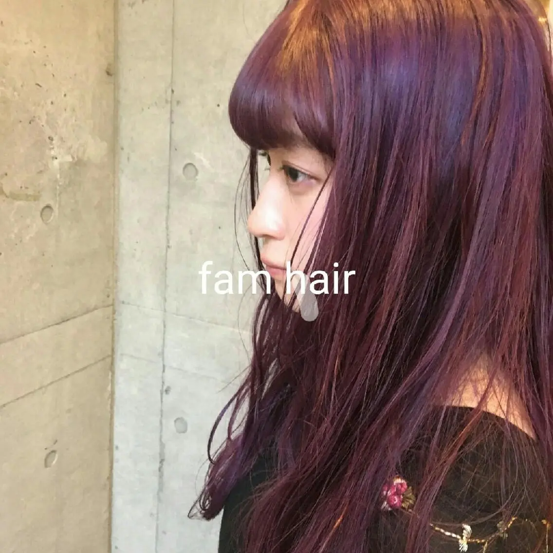 カラー セミロング カット ヘアカラー トリートメント 小田川 竜也のヘアスタイル
