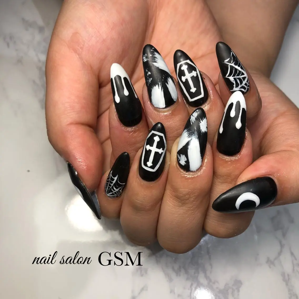 ネイル マットネイル ハンドネイル nail salon GSMのネイルデザイン
