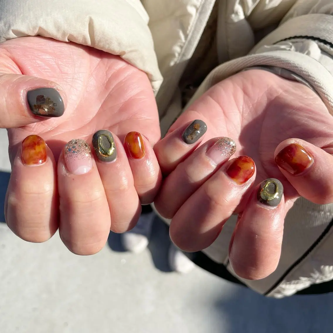 ネイル ハンドネイル Sea  nail by emaのネイルデザイン