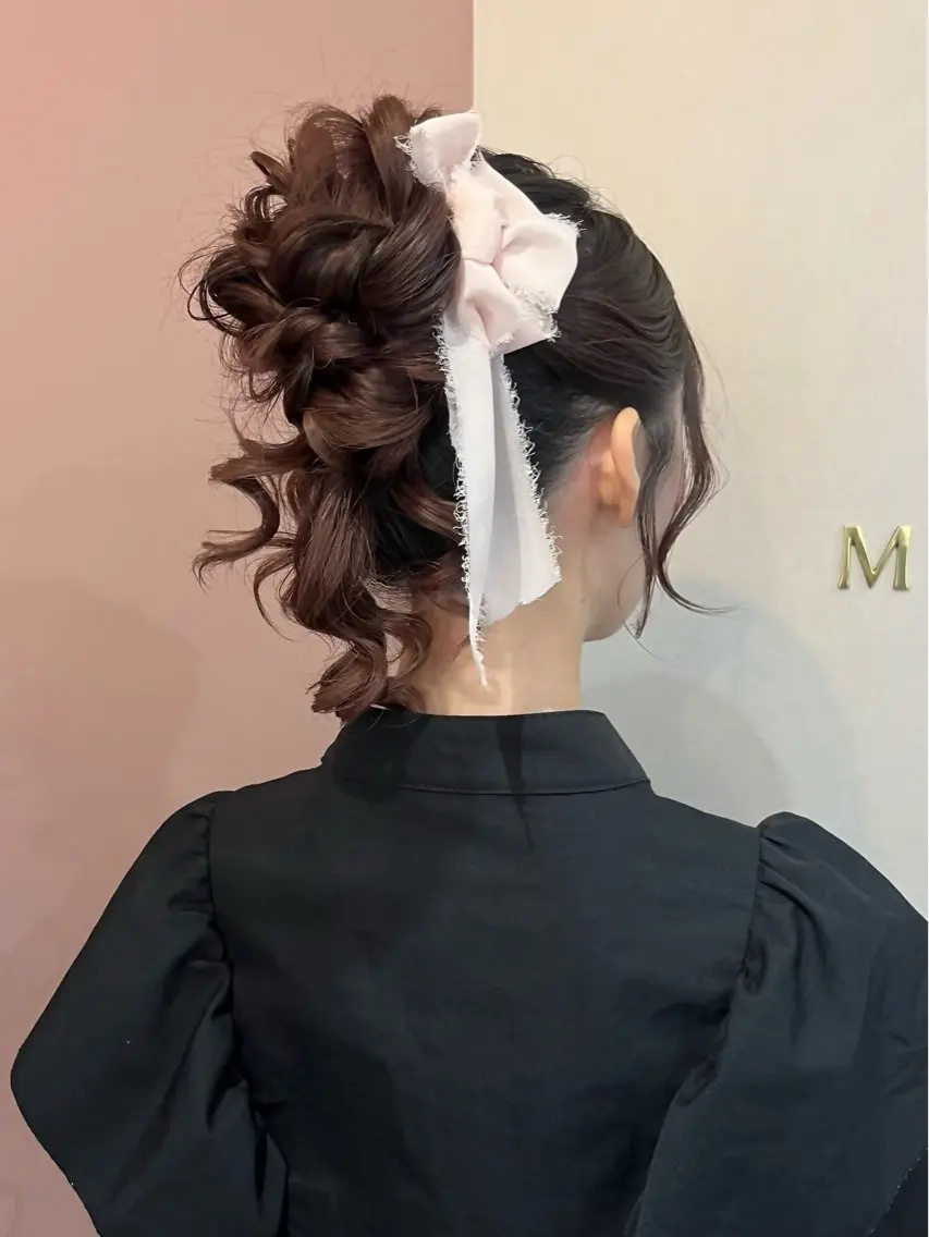 ヘアアレンジ ヘアセット Mila Akariのヘアスタイル