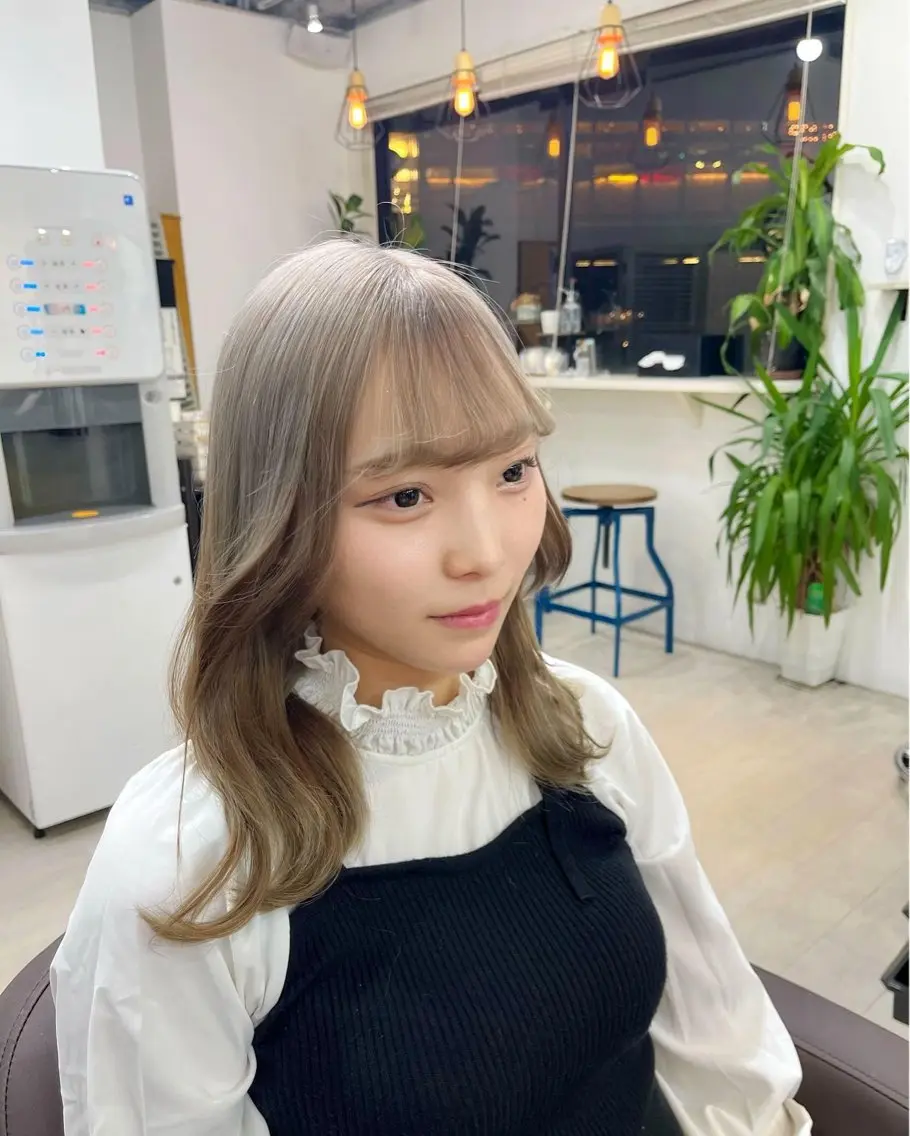 ロング ヘアカラー トリートメント ヘッドスパ ヘアセット 🪞透明感カラー🫧 縮毛矯正🥇かずきのヘアスタイル
