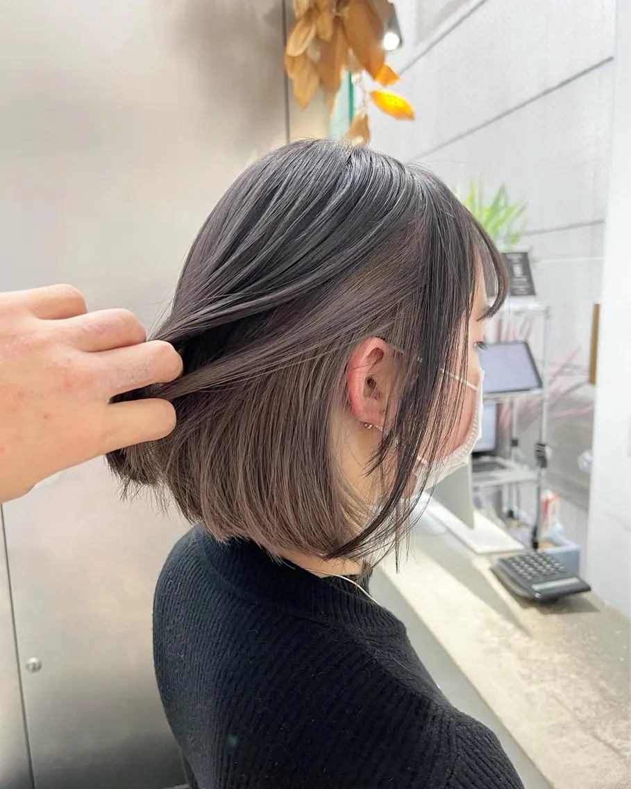 ショート カラー ブリーチ ヘアカラー トリートメント インナーカラー/天神 ブリーチ/吉田のヘアスタイル