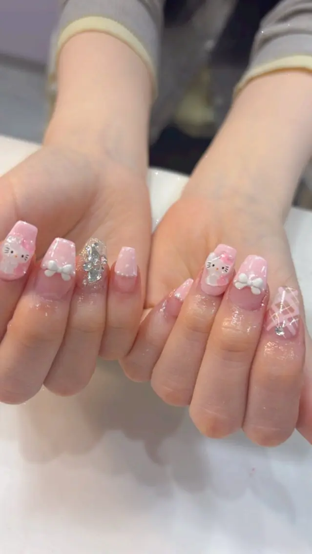 ネイル ハンドネイル 鶴橋wooone nail.rieのネイルデザイン