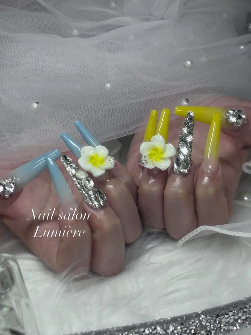 ネイル ハンドネイル Lumière｜ ロング｜ワンホンのネイルデザイン
