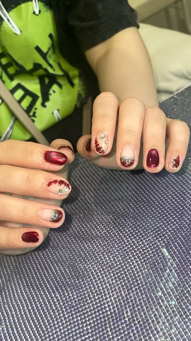 ネイル ラメ(グリッター) RICO Nail パーツつけ放題🌈のネイルデザイン