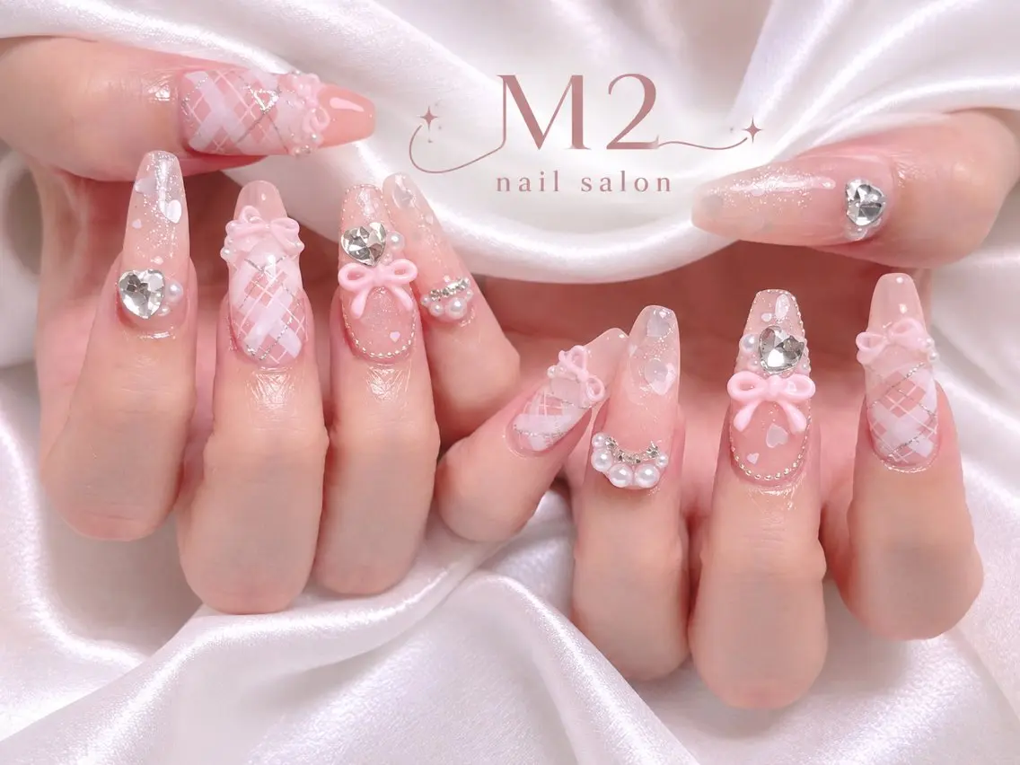 ネイル ハンドネイル 長さだし専門店 M2　rikaのネイルデザイン